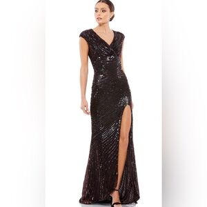 Mac Duggal Sequin Evening Gown - Size 10